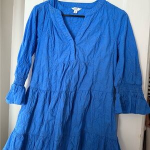 Crown & Ivy Blue Long Sleeve Dress